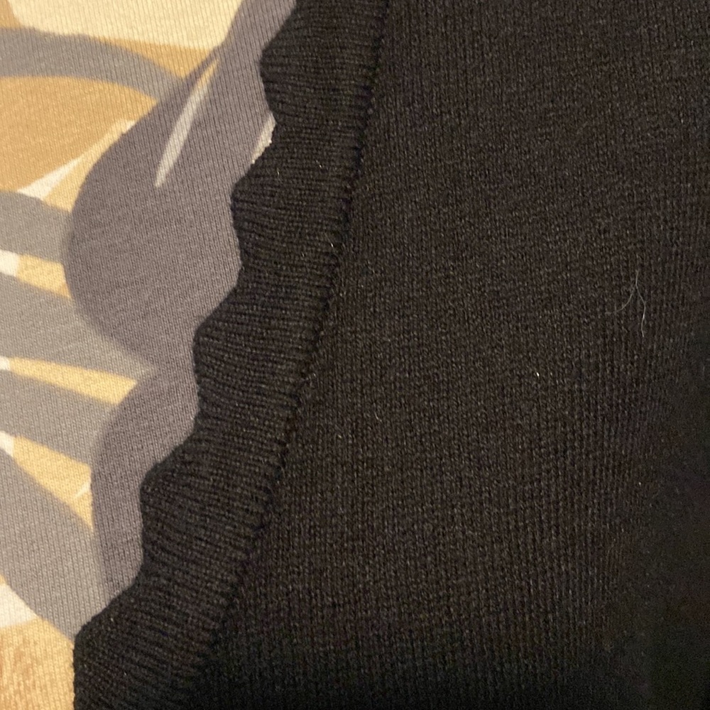 Isaac Mizrahi Cardigan Sweater 3/4 Length Sleeve Black Medium New - Picture 4 of 10